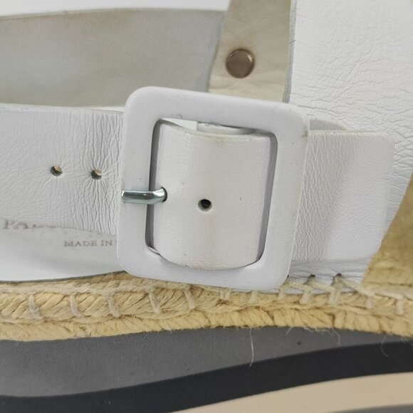 Paloma Barcelo Women's White Leather Strap Sandals Size 5.5US / 36 EU - Picture 10 of 10